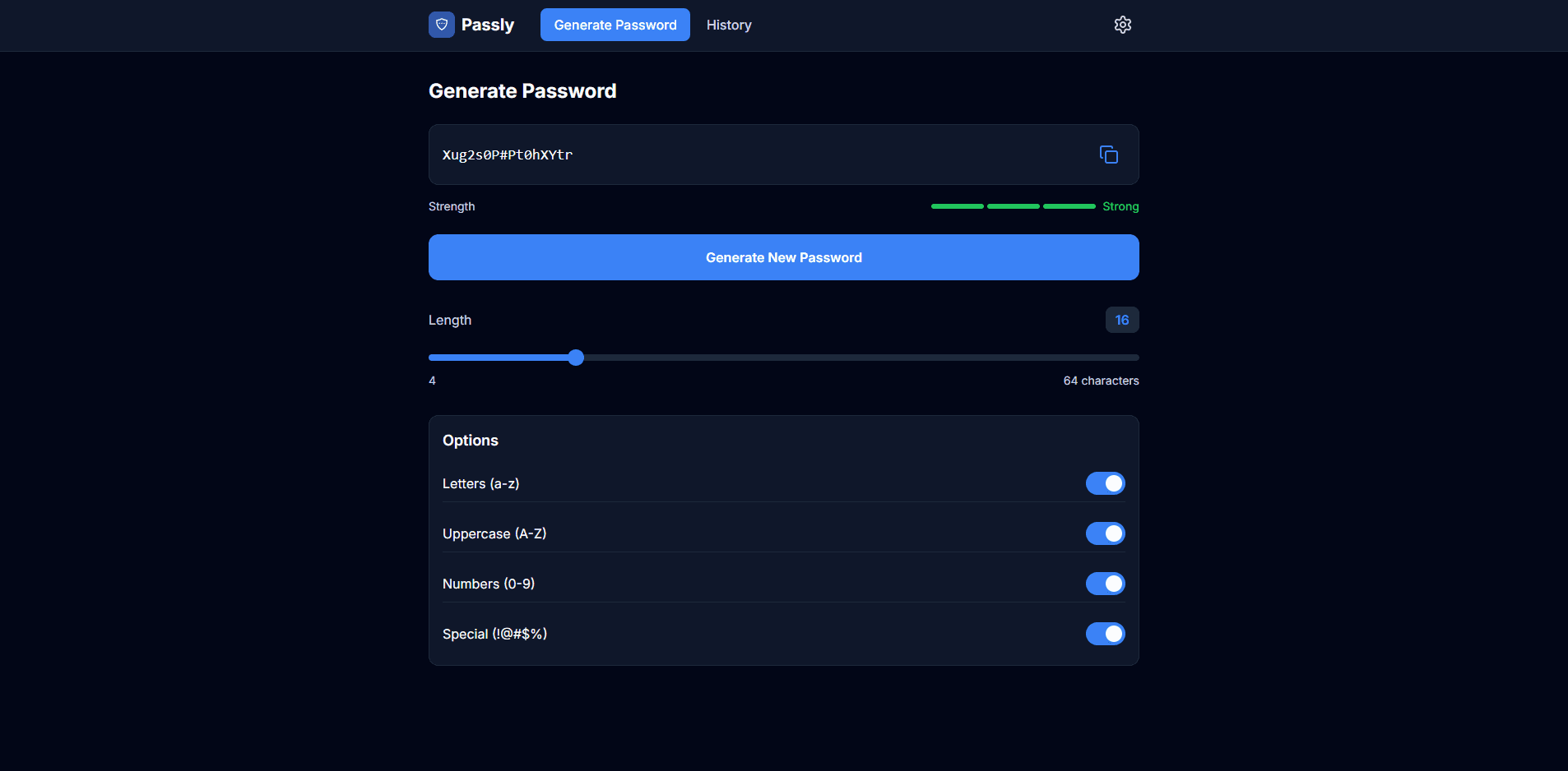 Passly Web screenshot 1
